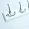 Colgador de 4 filas estilo europeo de aleación de zinc para uso doméstico en la sala de estar, cocina, baño, montado en la pared para guardar ropa, accesorios y sombreros