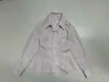 Camisa Sexy Listrada com Gola Dobrável e Tira Estilo Coreano Estilo Menina Doce Cintura Marcada Outono Manga Longa Casual Roupa Feminina