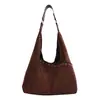 Nueva Tendencia Bolso de Axila de Ante y Terciopelo para Mujer Bolso Tote de Hombro Único de Gran Capacidad Bolso de Moda para el Viaje Diario para Mujer