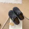 Sapatos Birkenstock Veludo Retro Plus Cobertura Total Feminino 2026 Inverno Novo Estilo Aumento Oculto de Altura Com Saias Slip-on Flats de Bolinhas Tendência