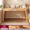 Escritorio de Computadora Doble para el Hogar con Patas de Madera Maciza Mesa de Estudio para Llevar a la Sala de Estar Escritorio Simple Grande Largo Banco de Trabajo Escritorio de Oficina
