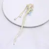 Pasador de Gama Alta para la Parte Trasera de la Cabeza, Pasador de Estilo Antiguo Estilo Bambú con Borlas, Nuevo Accesorio para el Cabello Estilo Chino para Mujeres, Accesorio Hanfu