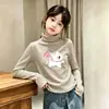 Camiseta Térmica de Manga Larga para Niños 2026 Otoño/Invierno Nuevo Estilo Moda Cálida Capa Base Superior para Niñas Camiseta de Rayas