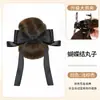 Peluca de Moño Bajo con Pinza de Garra para Mujer, Lazo de Mariposa, Moño Postizo, Accesorio para el Cabello Updo Naturalmente Esponjoso, Moño de Cabello Postizo
