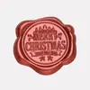Pegatinas de sello de cera serie navideña, pegatinas para sellar sobres, pegatinas de cera, pequeñas etiquetas de cera Feliz Navidad, venta al por mayor desde el fabricante