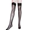 Medias sexys de encaje para mujer, transparentes, de tubo alto, no se enganchan fácilmente, calcetines de seda para pierna y rodilla, no se enrollan 2001