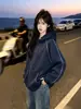 Sudadera con capucha de manga larga para mujer, diseño callejero moderno y único estilo americano, nuevo top casual versátil para otoño e invierno 2026