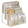 Estante de Mesa para Dormitório Mesa de Estudo Rack de Armazenamento e Exibição Mesa de Quarto Pequena Estante de Livros Escritório Estação Rack de Armazenamento