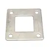 Armário de Exposição com Prateleira de Aço Inoxidável Placa de Base Quadrada com Flange de 4 Furos, Placa de Fixação de Corrimão de Coluna, Base de Placa de Suporte