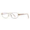 Gafas Originales Anti-Luz Azul 3164 Estilo Futurista Sudamericano Nicho Espejo Plano Pin de Ácido Propiónico Marco Pequeño de Metal Marco Óptico