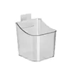 Caja de almacenamiento transparente, de pared, estante de cocina sin taladro, caja de almacenamiento para jengibre y ajo, cesta de almacenamiento, cesta de almacenamiento multifuncional