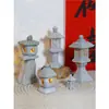 Linterna de Piedra Adorno de Paisaje Micro Paisaje Acuario Bonsái Decoración Japonesa Estilo Antiguo Linterna de Piedra en Miniatura Mini Adorno
