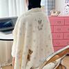 Serie Fresca de Invierno Estilo Ins Manta de Terciopelo de Leche Cachemira Manta con Cremallera Multifuncional Funda de Colcha Ropa de Cama para el Hogar