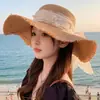 Sombreros de Paja para Playa de Verano al por Mayor, Sombreros de Protección Solar de Ala Ancha, Sombreros de Sol para Mujer, Adecuados para Salidas, Sesiones de Fotos y Viajes