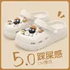 Zapatos Croc Cloud Puff Sandalias de Verano para Mujer 2025 Nuevas Antideslizantes de Suela Gruesa Eva para Pareja Ropa de Exterior de Verano para Mujer