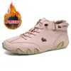 Botas Martin de Gran Tamaño Forradas de Lana para Otoño e Invierno Transfronterizas, Zapatos de Algodón Cálidos para Hombre Estilo Pulpo de Gran Tamaño, Zapatos Deportivos Casuales de Caña Alta para Hombre