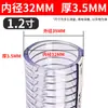 Manguera de Acero y PVC Tubería de Plástico Tubería de Agua Transparente Alta Presión Resistente al Desgaste Engrosada Resistente a Altas Temperaturas Tubería de Vacío para Aceite Anticongelante