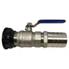 Conector para Accesorios de Barril IBC, Pezón de Válvula de Latón Electrochapado con Doble Rosca Exterior, Grifo de 1/2 Pulgada 3/4 1 Pulgada