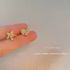 Pendientes de Pastel de Postre Infantiles e Interesantes Nicho de Gama Alta Versátiles Diseño Único Tenedor de Cereza Pendientes de Gato