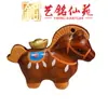 Colgante para Teléfono Caballo del Zodiaco Pintado en Madera de Ébano, Arte Ming Xian Yuan Pequeño Caballo de Madera Tallado Llavero Caballo Mecedora Encanto para Bolso