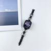 Adecuado para Correa de Apple Watch Apple watch76SE5432 Correa de Metal Cuadrada de Moda Simple