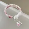Pulsera de Cristal con Cuentas de Mariposa, Pulsera de Diseño de Alta Gama Ins, Regalo para Novia, Nueva Pulsera de Mejor Amiga de Aspecto Caro