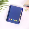 Cubierta de papel Kraft spot papel de notas rasgable al por mayor con espiral para bolígrafo cuaderno de notas adhesivas N veces personalización