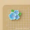Acessórios de resina fofos de desenho animado em cor sólida de flor de pêssego, presilhas de cabelo DIY, joias, cola cremosa e materiais para fazer tamancos - atacado