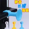 Tapón de Puerta Silencioso de Silicona, Tapón de Puerta sin Taladro, Tope de Goma para Puerta, Almohadilla Anticolisión para Manija Trasera de Puerta de Baño/Inodoro