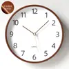 Reloj de Pared Estilo Japonés Reloj de Cuarzo Sala de Estar Hogar Reloj Sencillo Reloj de Pared Estilo Madera Moderna Reloj de Pared Silencioso