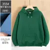 Chaqueta de Forro Polar Pesado de Otoño e Invierno Marca de Moda Color Sólido Sudadera con Capucha para el Trabajo Sudadera Gruesa con Estampado Personalizado