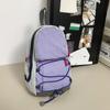 Mochila pequeña de estilo japonés para mujer, estilo nuevo 2024, bonita mochila informal con cordón, ligera y de viaje.