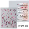 Beleza Completa Transfronteiriça Novos Adesivos de Nail Art de Natal Ins Adesivos Dourados de Flocos de Neve de Natal para Unhas