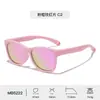 Nuevas Gafas de Sol de Silicona para Bebé del Fabricante para Niños, Gafas de Sol Polarizadas de Alta Definición Tac para Protección Ocular para Bebés Niñas, Suaves y Modernas