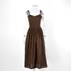 Vestido Largo Sexy con Diseño Hueco Europeo y Americano Sin Tirantes Nueva Colección Primavera/Verano 2026 Venta Caliente Transfronteriza Sin Mangas Ajustado