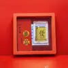 Novos Adesivos de Telefone Dourados com Ouro Puro 999, Trazem Boa Sorte, Temáticos de Princesa, Atrai Riqueza, Dá Dinheiro, Conjunto de Caixa de Presente em Forma de Cabaça, Atacado