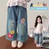 Jeans para Niña Primavera y Otoño 2026 Nueva Moda Infantil de Otoño Casual de Pierna Recta para Bebés Niñas