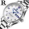 Reloj de Cuarzo con Correa de Acero Inoxidable Impermeable Genuino con Esfera Grande Digital para Hombre, Reloj para Estudiante, Reloj Electrónico para Hombre