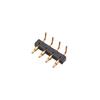 Conector de prueba de 4 pines con resorte de flexión, dedal, contacto de teléfono móvil para computadora, conector pogopin conductor chapado en oro