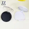 Estuche Personalizado de Fabricante para Sombra de Ojos Redondo de Cierre a Presión de Compartimento Único, Estuche para Rubor e Iluminador, Estuche para Polvos, Material de Empaque de Plástico
