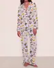 2025 Novo Comércio Exterior Europeu e Americano da Amazon Pijama de Calça Longa de Seda de Leite Roupas Domésticas Transfronteiriças