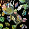 Gran Venta de 30 Hojas de Mascota con Lámina de Oro 3D, Pegatinas Láser Estilo Ins para Decoración de Diario de Plantas, Impermeables