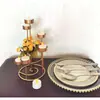 Portavelas Dorado Estilo Europeo Accesorios para Cena a la Luz de Velas Adornos de Hierro Forjado Navidad Cumpleaños Decoraciones Suaves Día de San Valentín 520