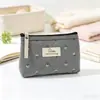 Bolsa de almacenamiento de lona floral artística, monedero con cremallera, neceser portátil, disponible para venta al por mayor en unidades individuales