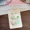Grampo de Cabelo de Tecido Estilo Coreano Desenho Animado Bordado Infantil Presilha para Franja Cereja Morango Presilha Lateral para Menina BB Clip