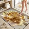 Alfombrilla de baño 3D tridimensional de madreselva transfronteriza, alfombrilla de tierra de diatomeas, alfombrilla absorbente antideslizante, alfombrilla de suelo para baño