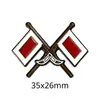 Insígnia de metal com bandeira dos Emirados Árabes Unidos transfronteiriça acessórios de vestuário presentes adesivos para celular fabricantes de origem atacado personalização