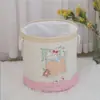 Cesta de Ropa Sucia Linda Cesta de Lavandería para Dormitorio Caja de Almacenamiento Doméstico para Baño Cesta de Almacenamiento de Gran Capacidad Cubo de Almacenamiento Portátil