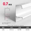 Manija simple moderna tipo G manija oculta para puerta de gabinete manija de gabinete minimalista de aleación de aluminio engrosada manija oscura ventas directas de fábrica