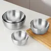 Tazón de Acero Inoxidable 316 Tazón Casero para Fideos Instantáneos Tazón de Doble Capa Anti-quemaduras Vajilla Interior y Exterior 316 Tazón para Sopa de Comedor Estudiantil